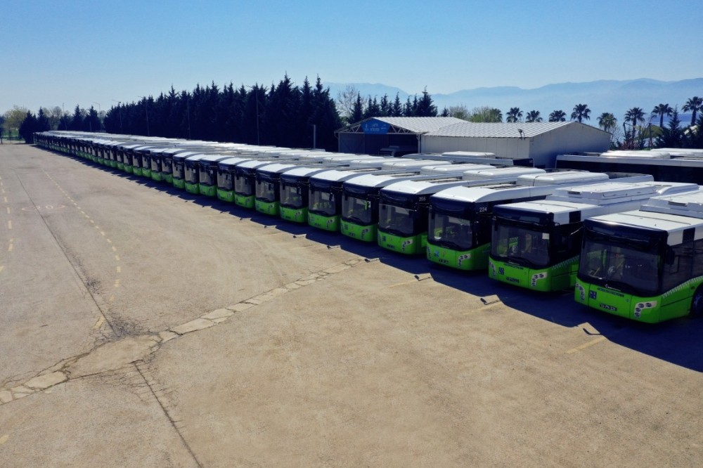 UlaşımPark otobüsleri 1 ayda 2 milyon kilometre yol kat etti